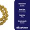 Jumbo Bicone Recycled Glass Beads - Beaded Wall Hangings - Extra Large African Sea Glass Beads 25mm - The Bead Chest (Yellow)